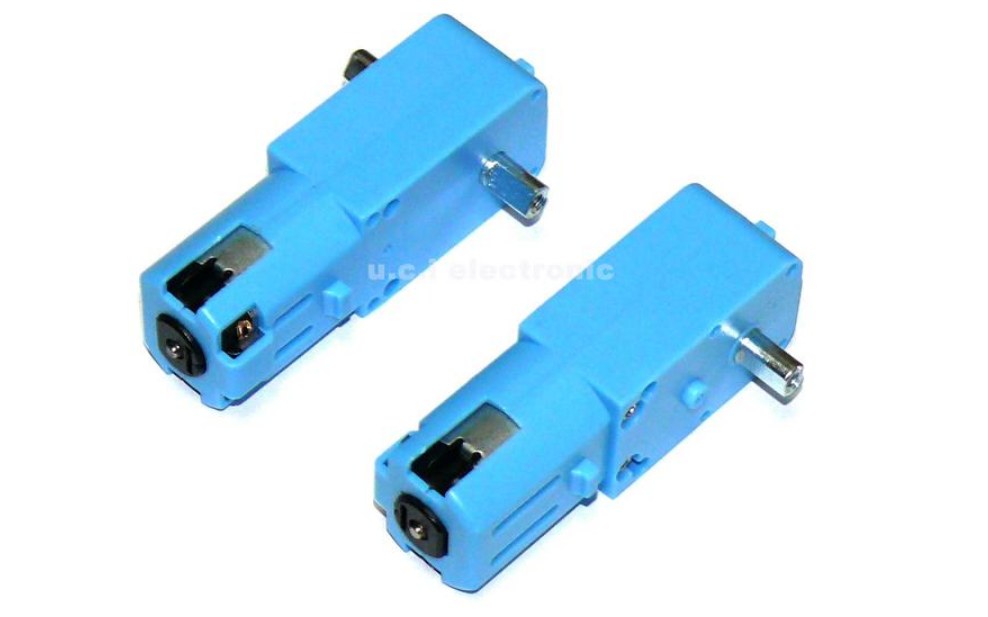 【UCI電子】(K-4) 金屬齒輪機器人智慧車減速電機TT馬達單軸成品 1:90 藍色