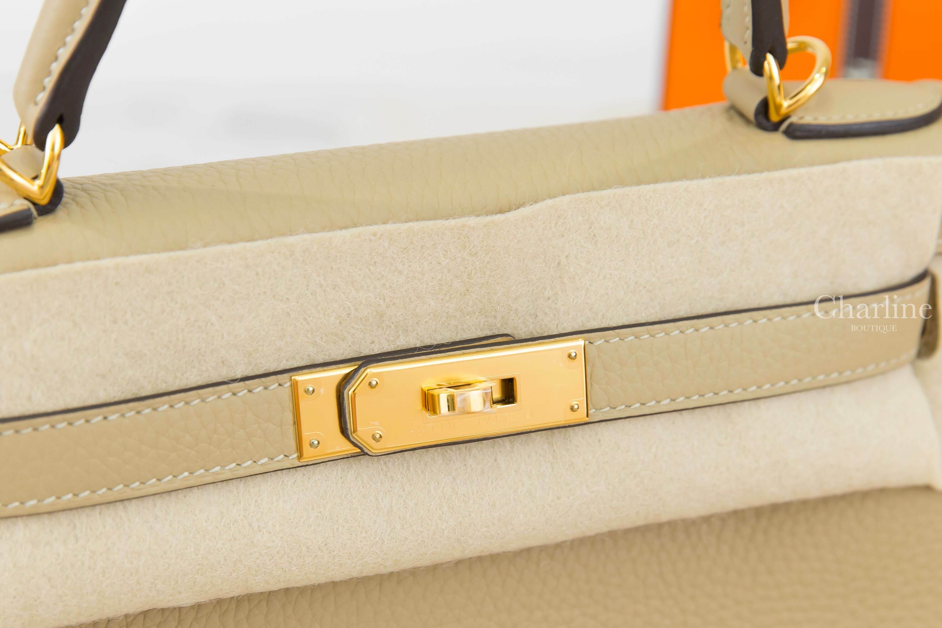 Hermès Kelly II 28cm S2 Trench Taurillon Clemence 風衣灰金釦凱莉包