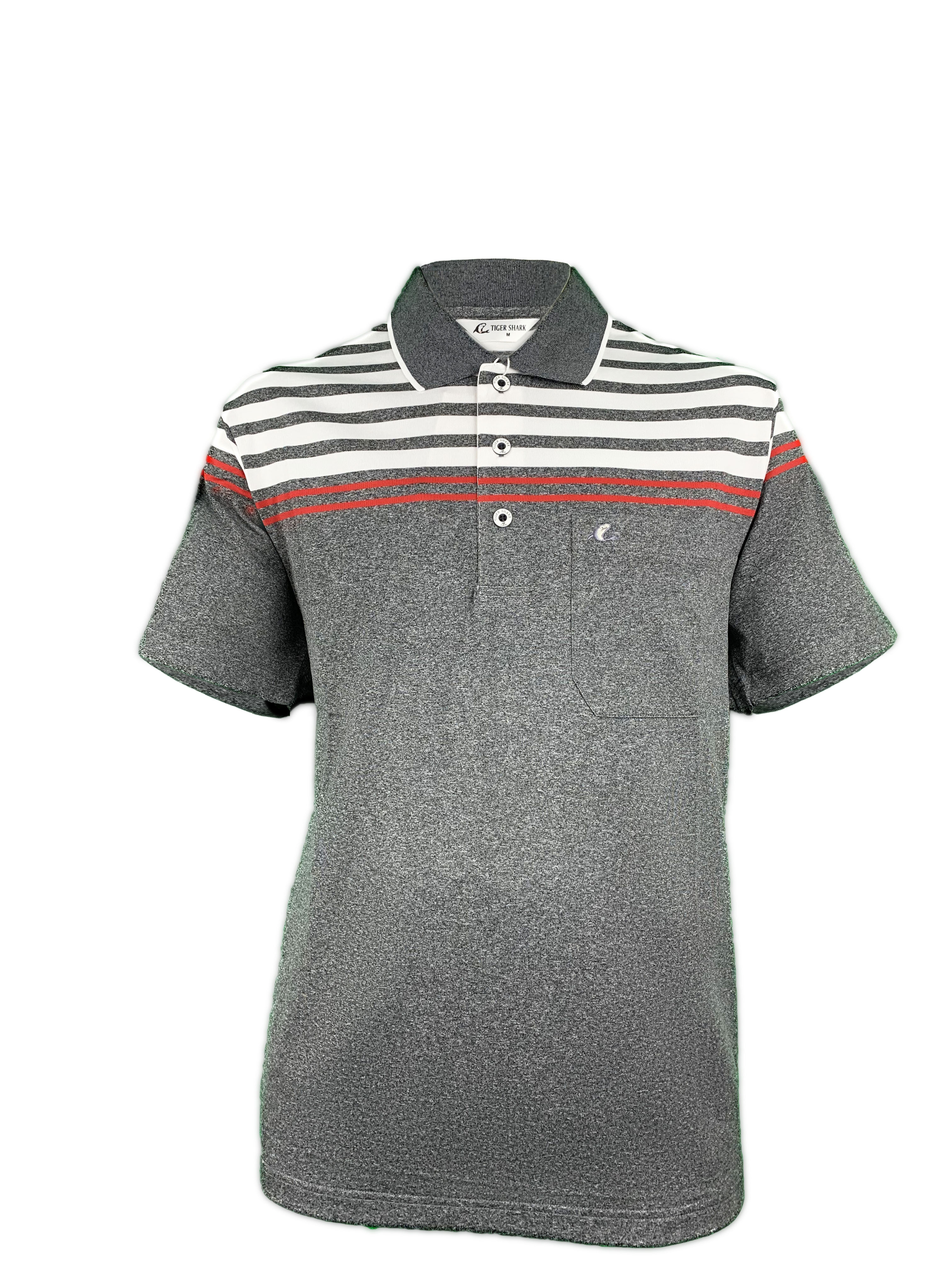 彈力排汗條紋POLO衫