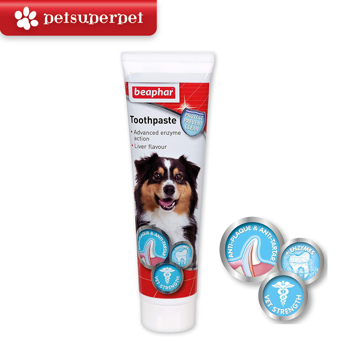 【原裝行貨】Beaphar 貓狗用肝味潔齒牙膏 (改良配方) 100g＊【使用期限：05/2027】＊