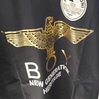 [S] BOYLONDON EAGLE NEW GENERATION HERITAGE BOY T-SHIRT, BLACK/GOLD, B82TS1111U99 (SBB18)