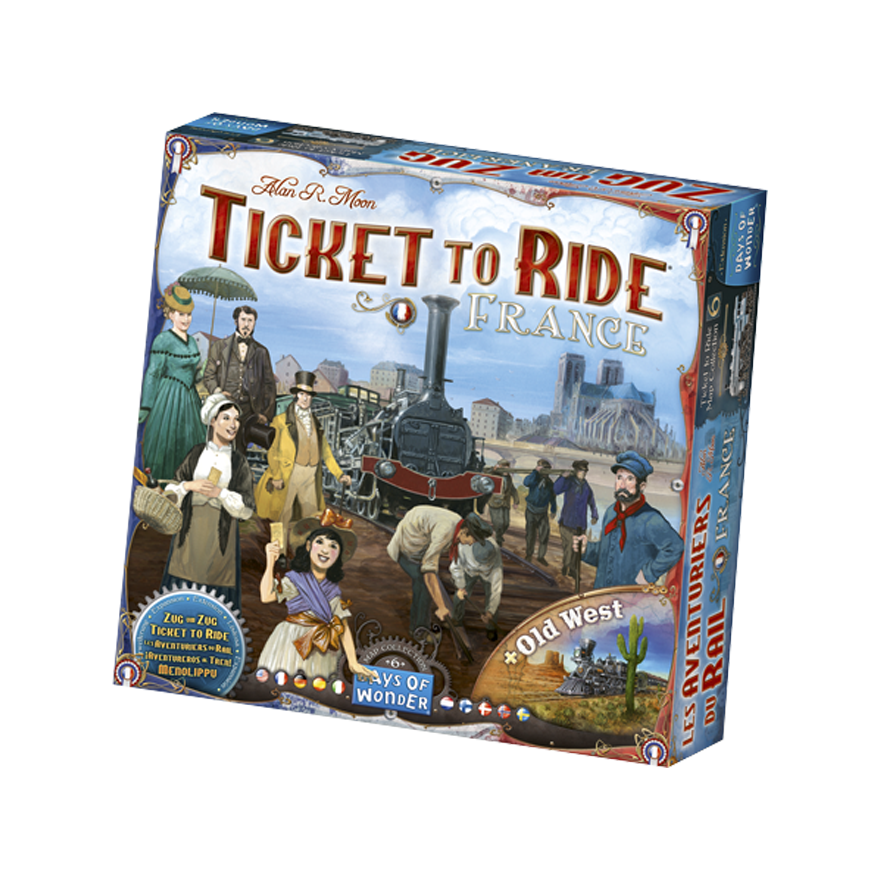 鐵道任務地圖擴充：法國&美國舊西部 (英文版)