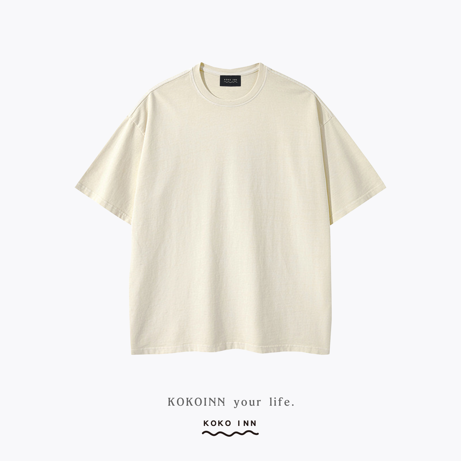 KOKOINN 水洗純色短袖上衣 - 糖果色系