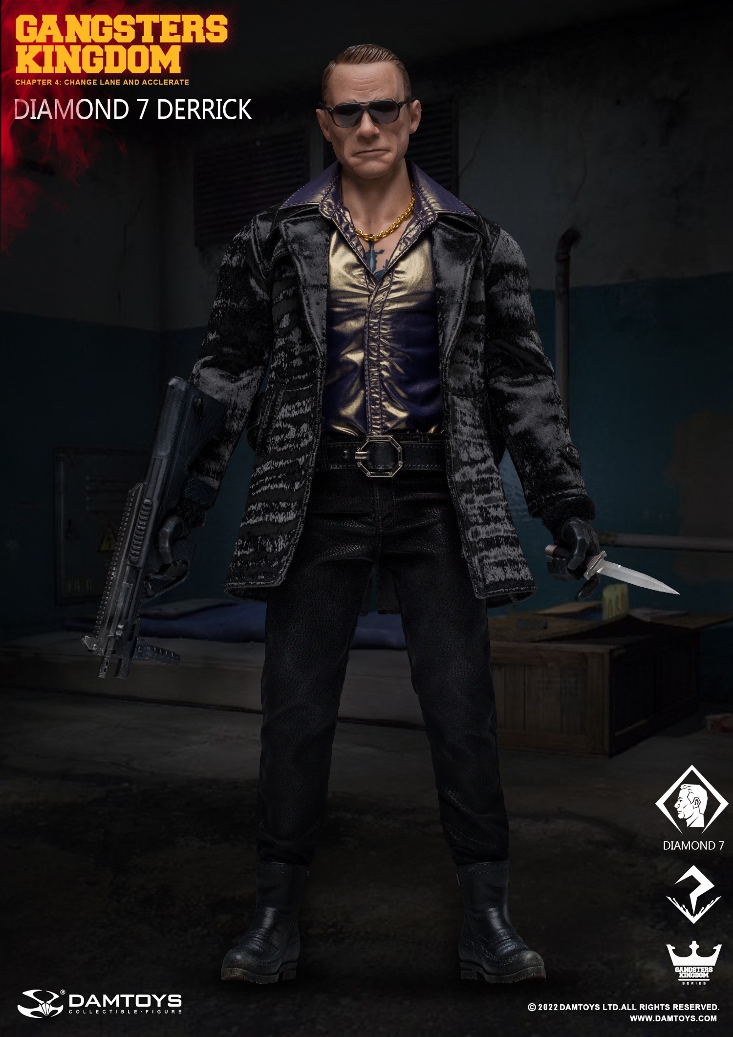 DAMTOYS : 1/6 黑幫王國 方塊7 - 戴里克