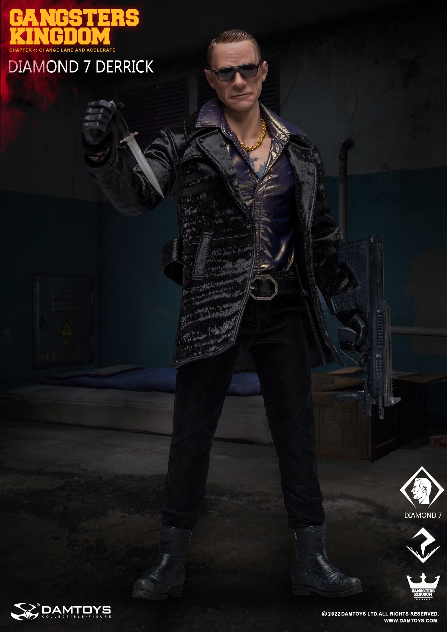 DAMTOYS : 1/6 黑幫王國 方塊7 - 戴里克