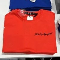 [S] KARL LAGERFELD RUFFLE TANK,TANGERINE, 22UW1718-537 [FINAL SALE] (SKL231)