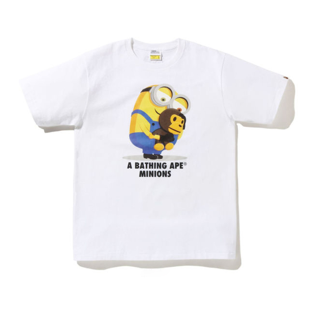 A BATHING APE X MINIONS TEE 08 短T 小小兵 MILO 短T 黃色/白色