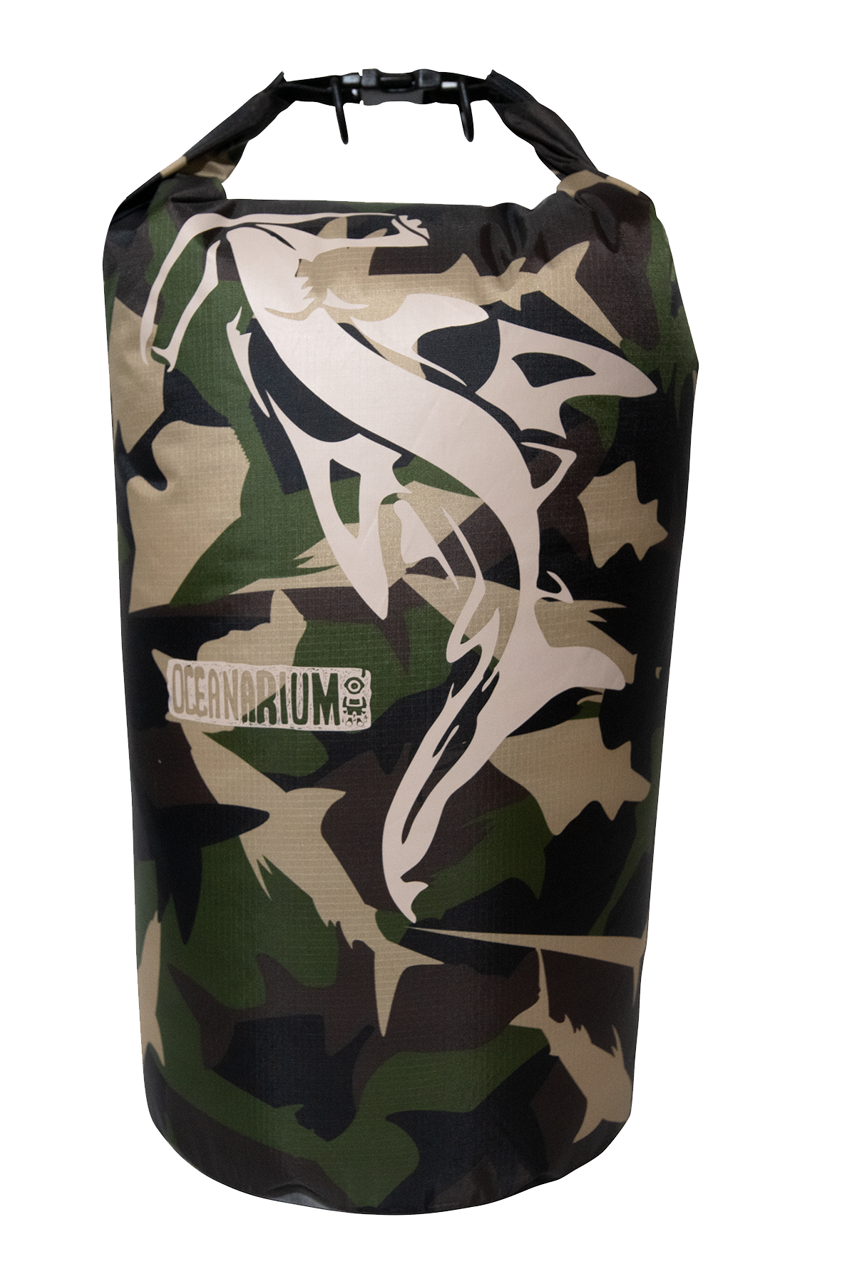 迷彩綠錘頭鯊 15L 防水袋| Oceanarium | 潛水及水上用品