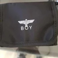[S] BOYLONDON NECKLACE CARD WALLET,BLACK/WHITE, B91WT1003U89 (SBB28)