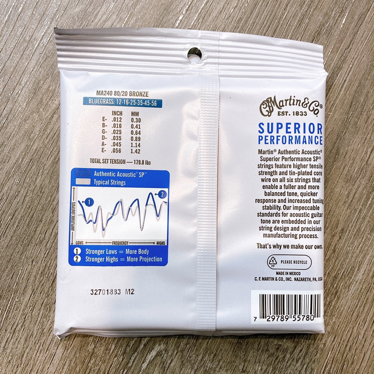 Martin MA240 80/20 Bronze 12-56 黃銅 木吉他弦【宛伶樂器】