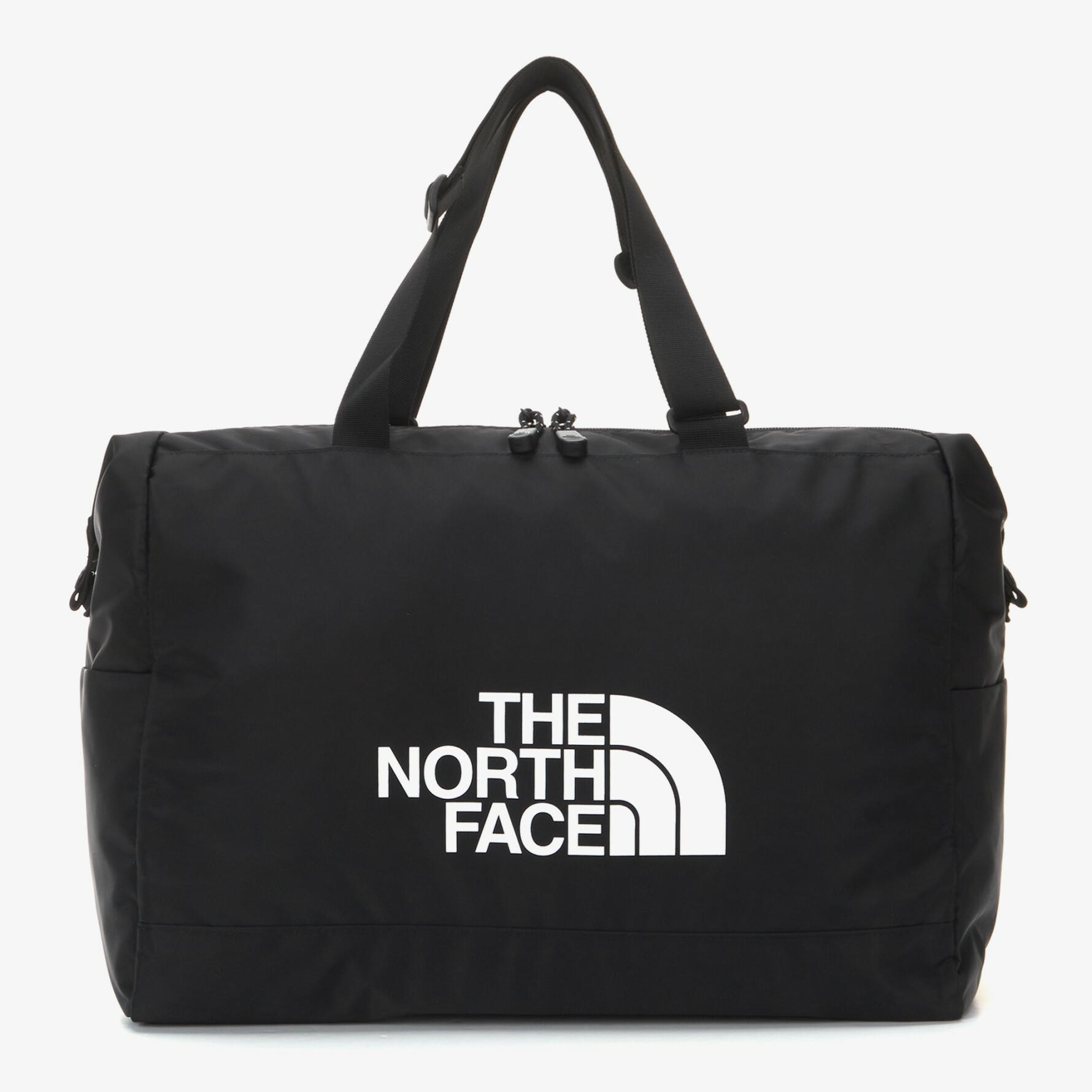 THE NORTH FACE 白標 大LOGO 輕便 旅行包 手提包 黑 NN2FN68J