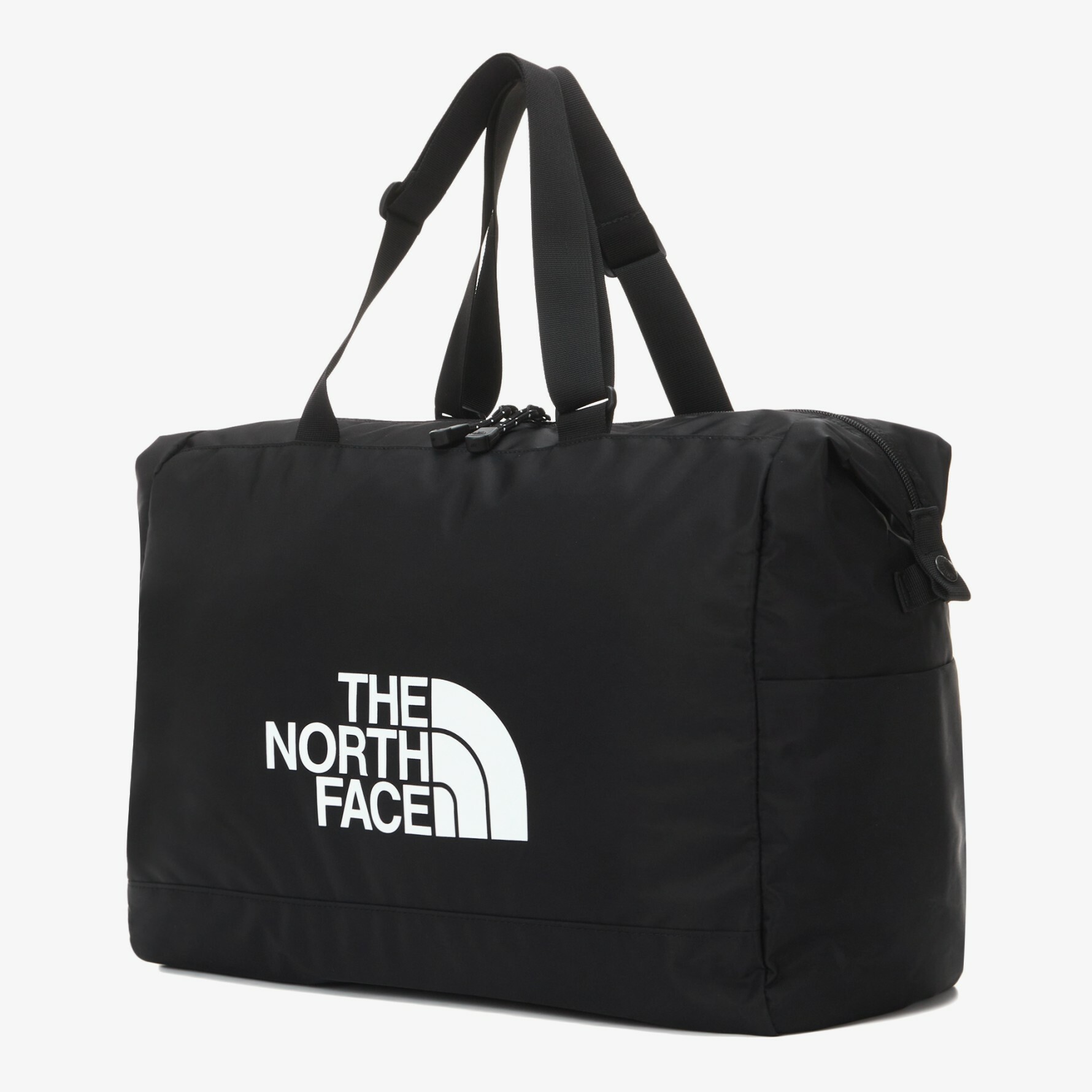 THE NORTH FACE 白標 大LOGO 輕便 旅行包 手提包 黑 NN2FN68J
