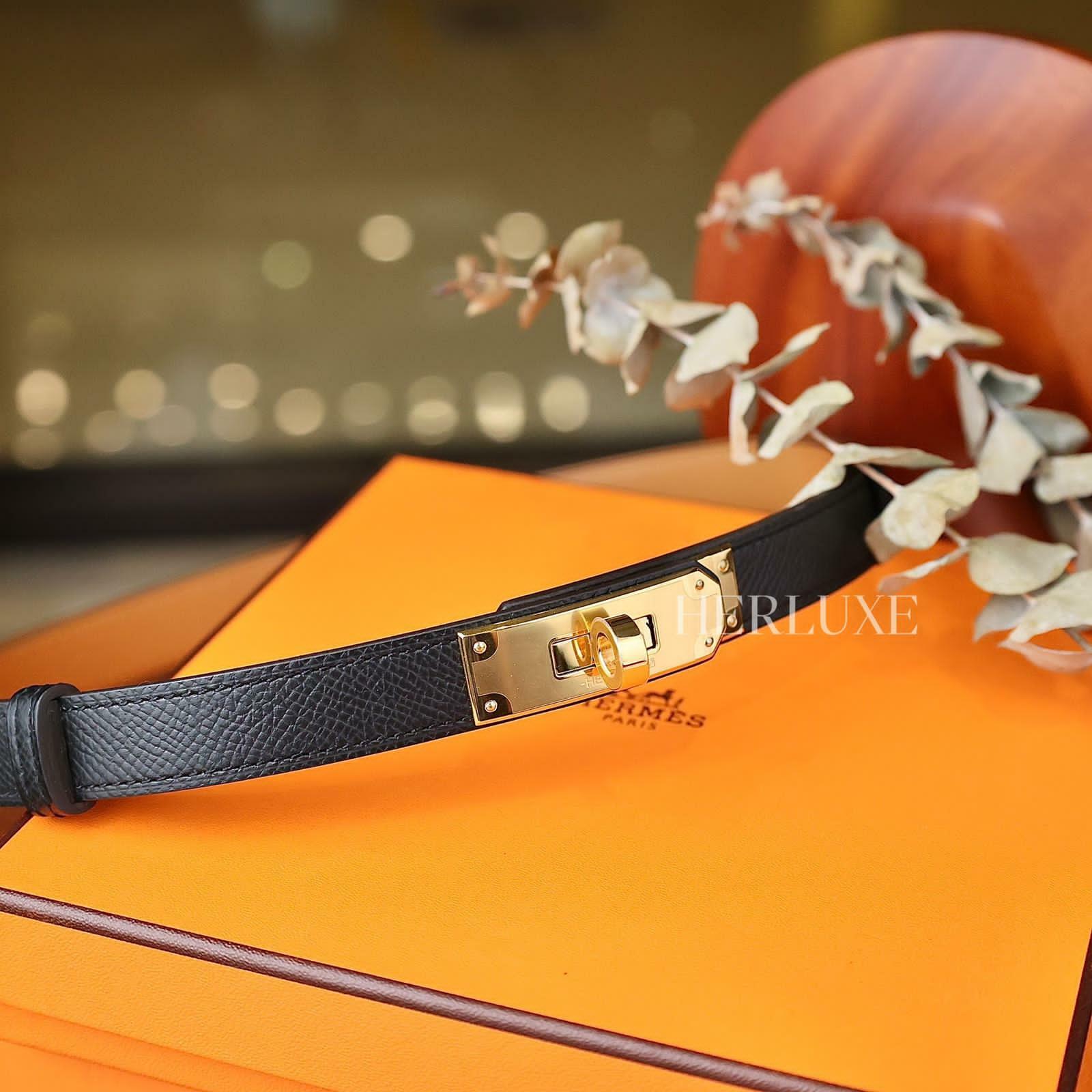 Kelly belt 89 noir epsom CC