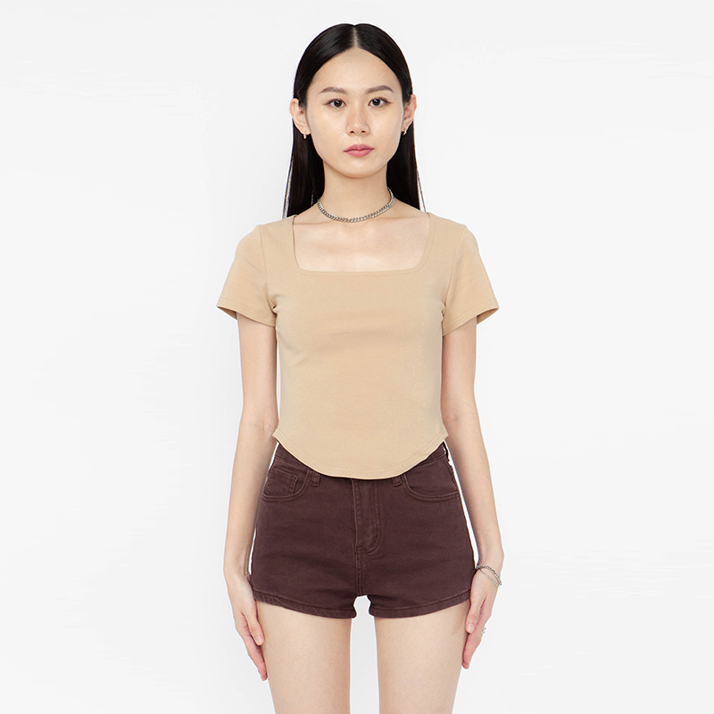 方領短袖上衣(-40%)