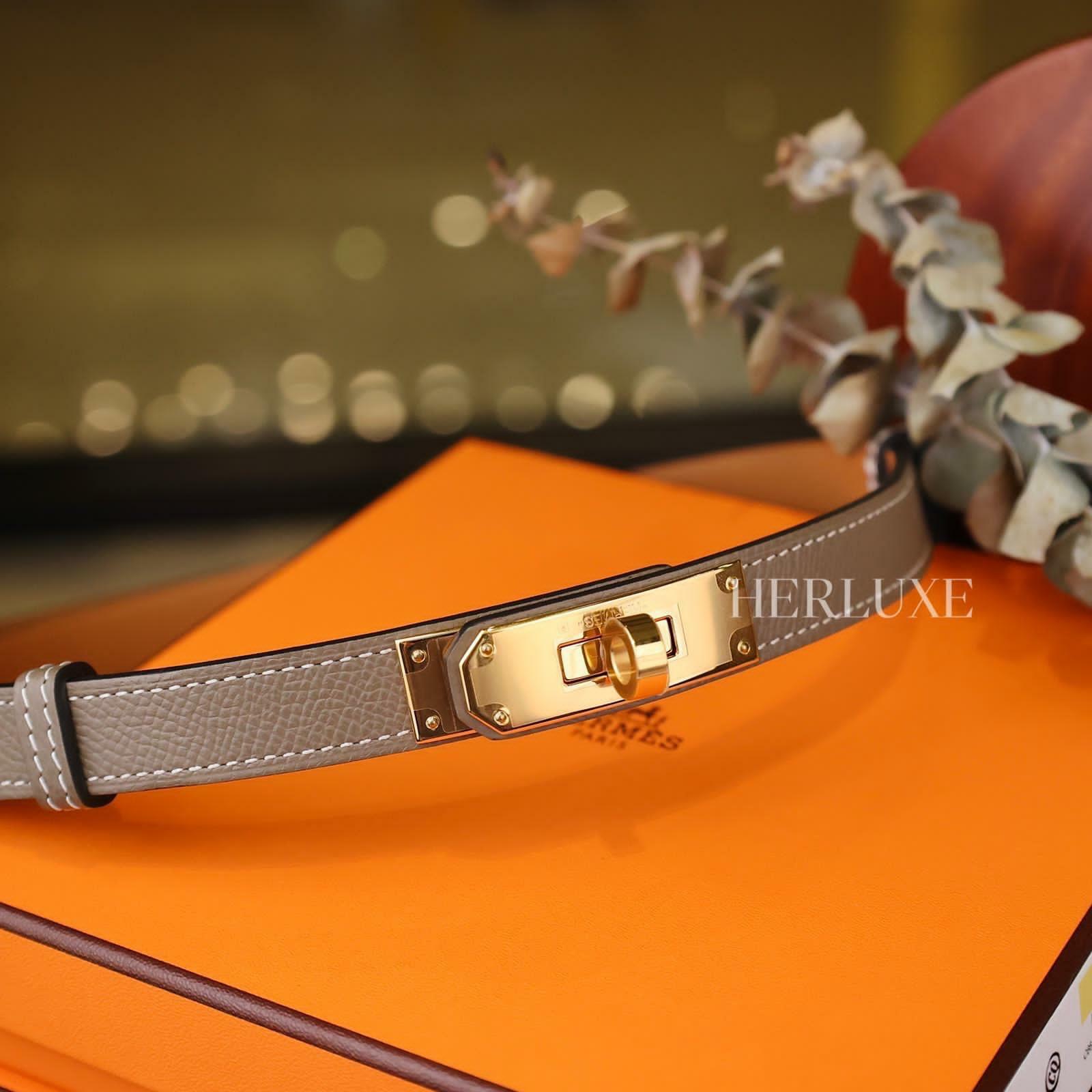 Kelly belt 18 etoupe epsom CC