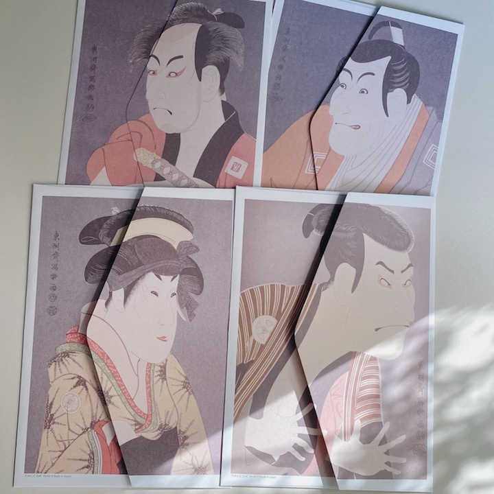 東洲齋寫樂 8入信封｜日本浮世繪系列