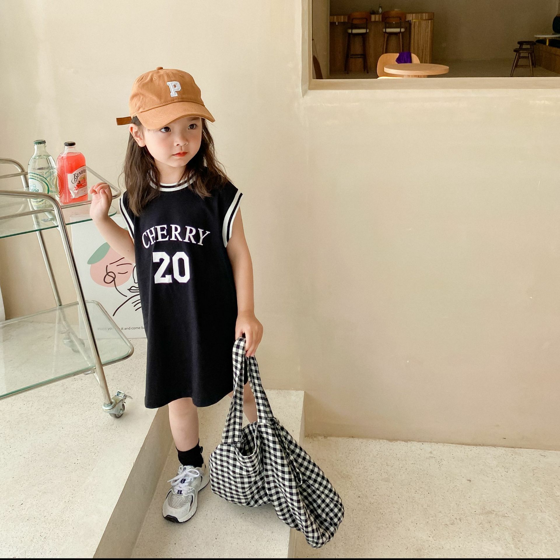 籃球風無袖連衣裙 3色