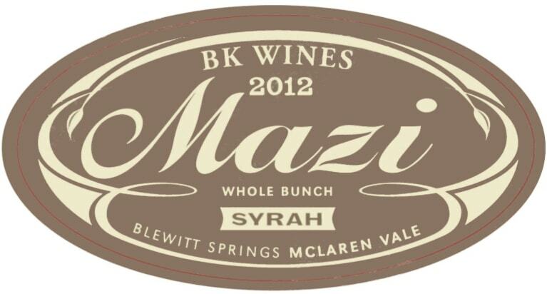 BK Wines Mazi Syrah 2012 - McLaren Vale