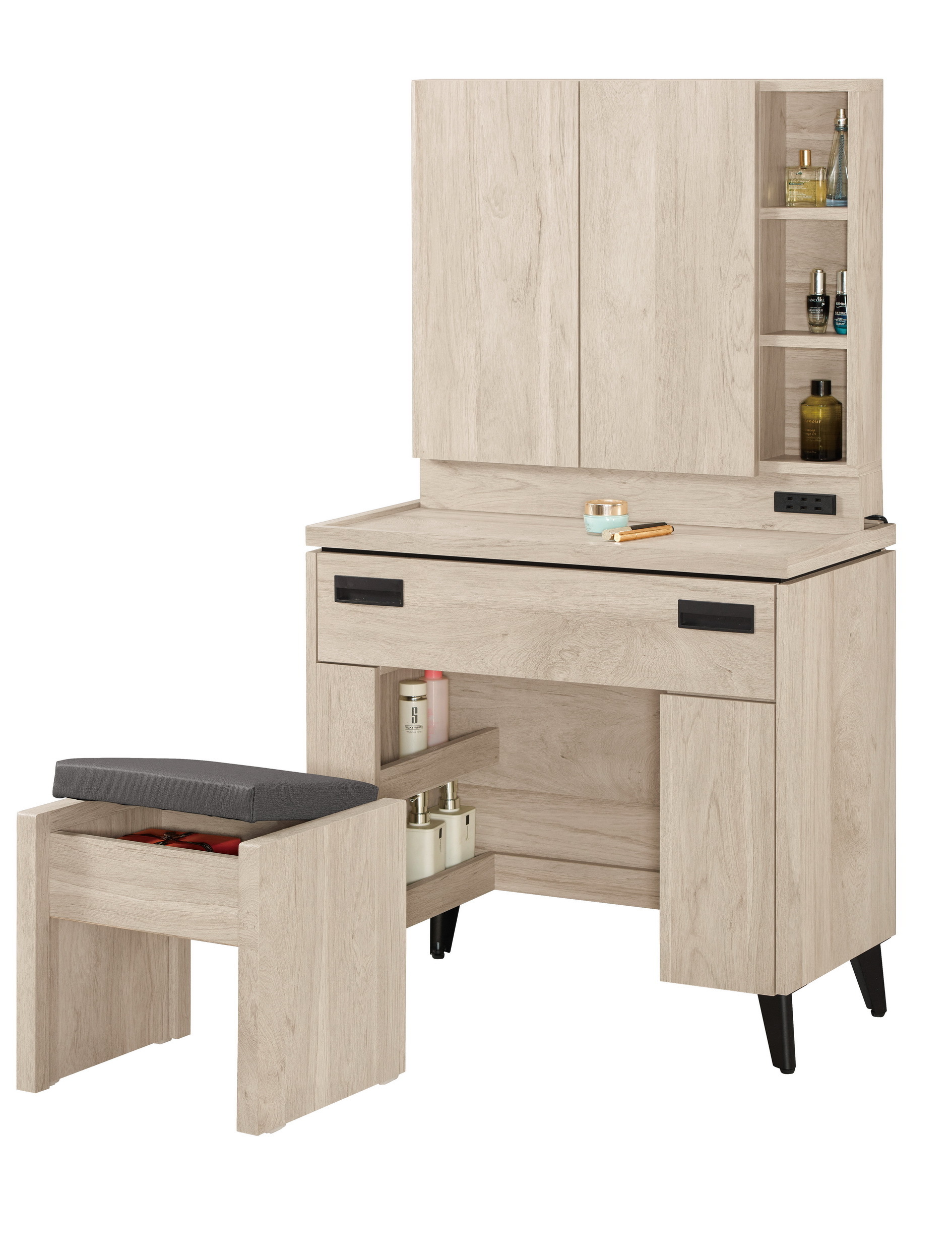 達里歐2.65尺化妝台(全組)