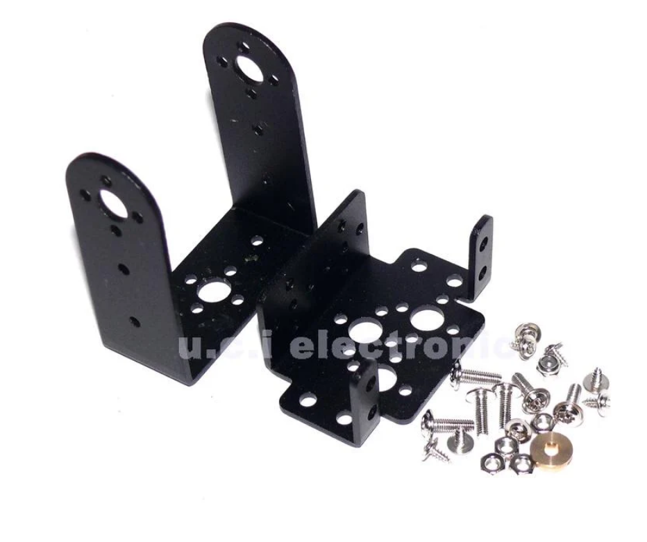 【UCI電子】(W-2) 舵機支架套裝 MG995 996舵機雲台支架 二自由度機械手機器人配件