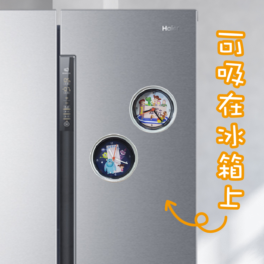 迪士尼罐頭造型鐘-玩具總動員.怪獸電力公司.維尼.奇奇蒂蒂.史迪奇