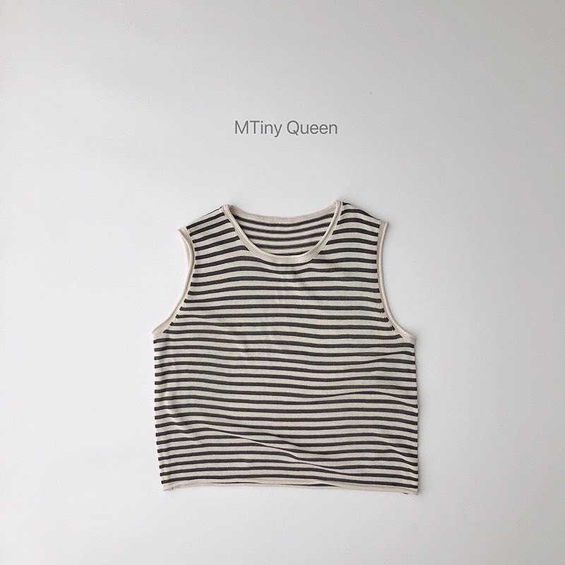 冰絲感條紋背心套裝