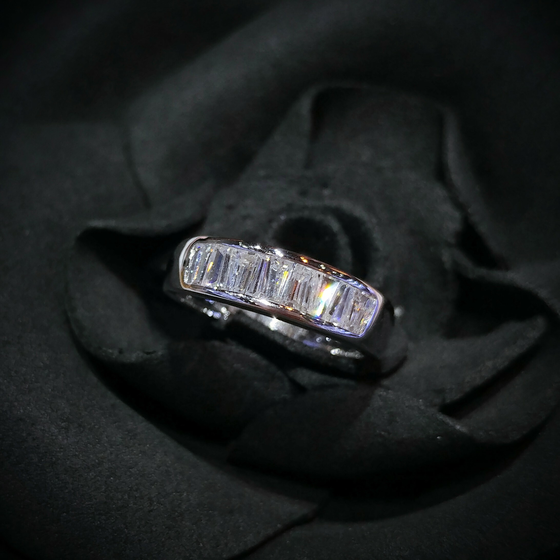 全新18K白金58份鑽石戒指