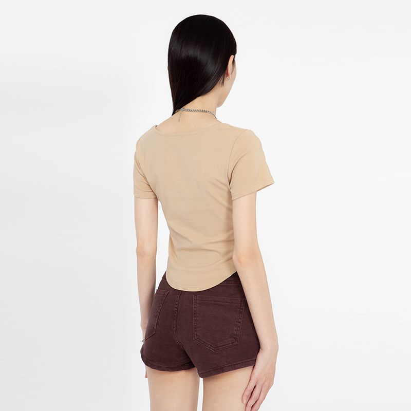 方領短袖上衣(-40%)