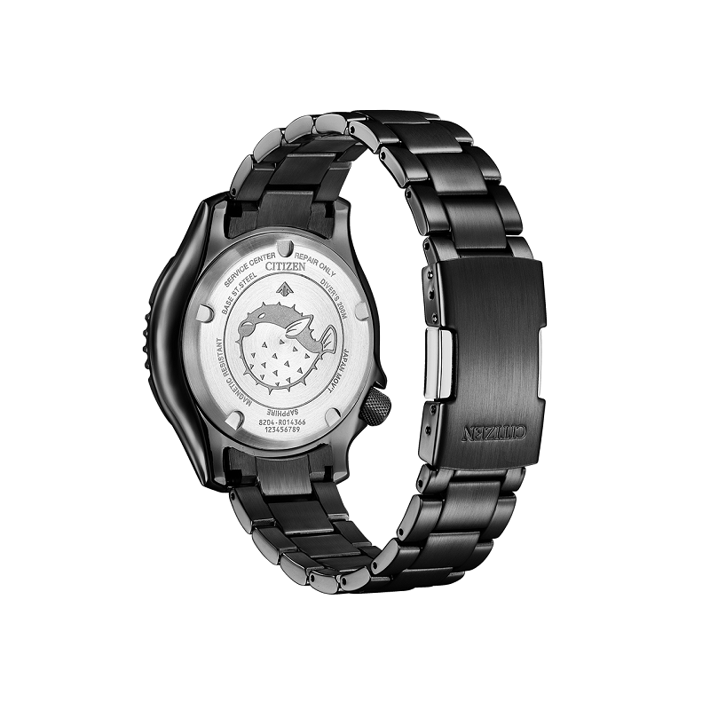 Citizen Promaster Marine 系列 "雞泡魚" 黑鋼亞洲限量版 自動機械手錶 NY0135-80E