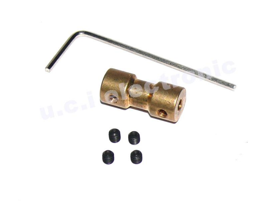 【UCI電子】(10-5) N20電機聯軸器 連軸傳動件電機馬達連接器金屬模型聯軸器航模E4A33