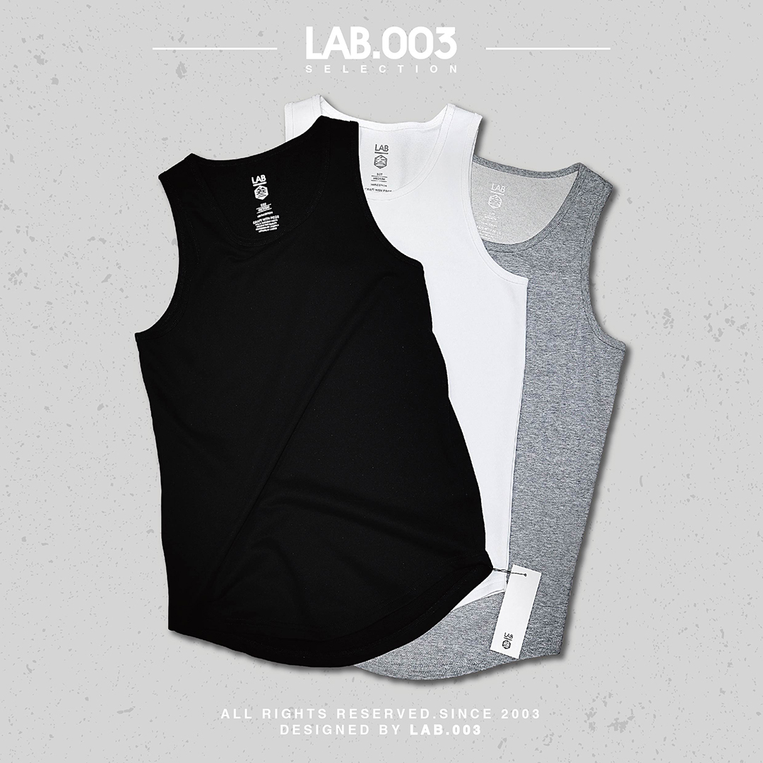 【 LAB.003 原創設計 下擺圓弧長版背心 】