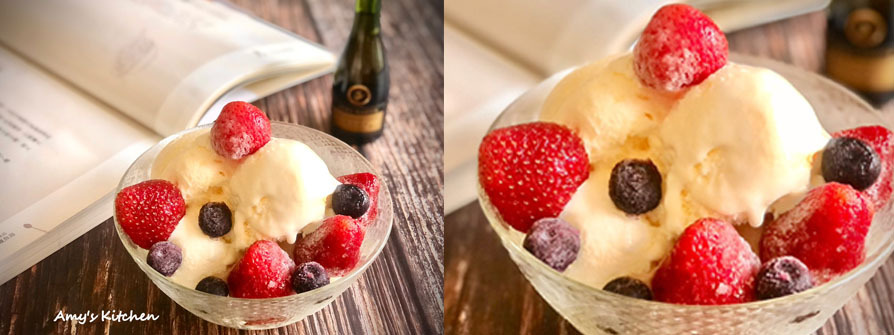 3.想吃幾球挖幾球，喜歡什麼莓果就擺什麼，這樣的組合好吃解膩也營養😁