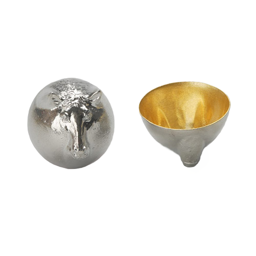 【能作 Nousaku】【金箔純錫】【馬】【午】【12生肖造型酒杯】【日本富山縣】