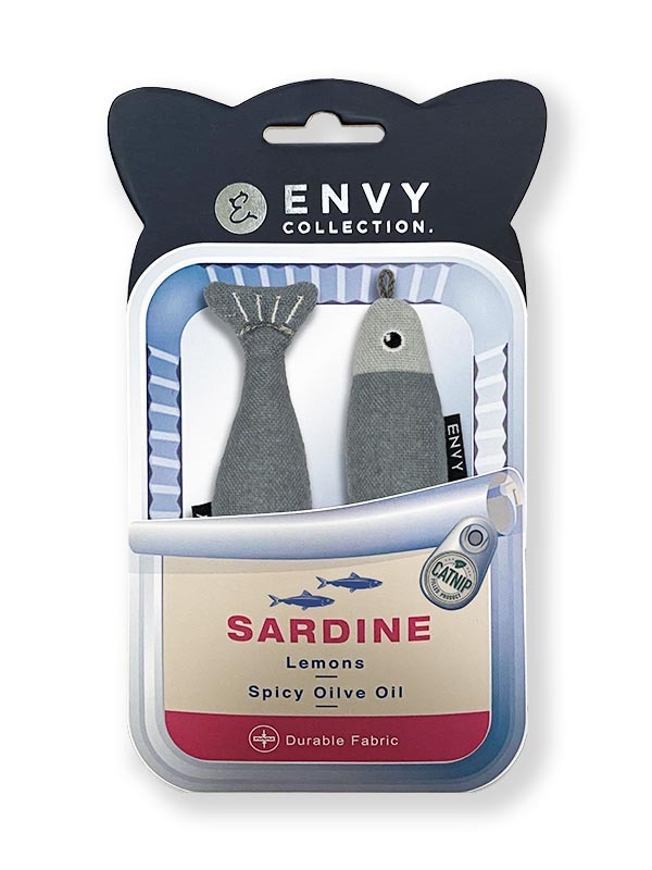 ENVY COLLECTION貓草玩具-沙丁魚