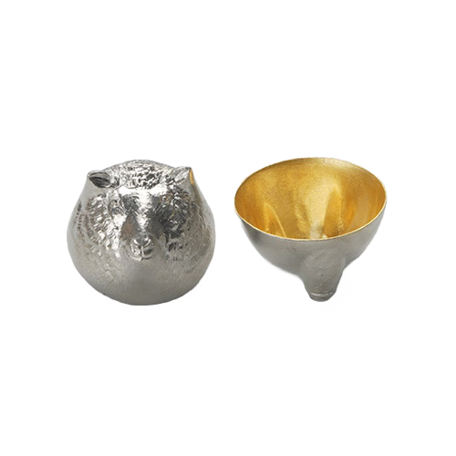 【能作 Nousaku】【金箔純錫】【羊】【未】【12生肖造型酒杯】【日本富山縣】