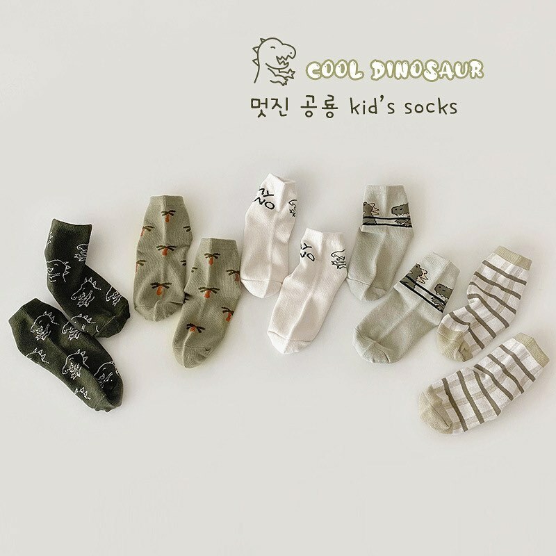酷酷恐龍襪