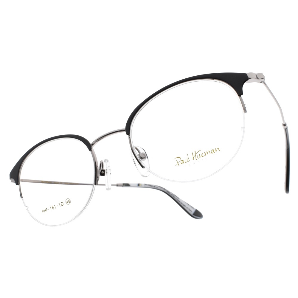 【PAUL HUEMAN】PHF181-1D C05 韓系潮流貓眼圓框光學眼鏡