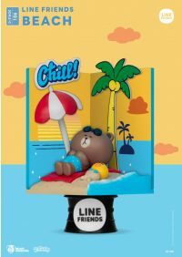 Beast Kingdom Diorama Stage-106 - Line Friends - Beach