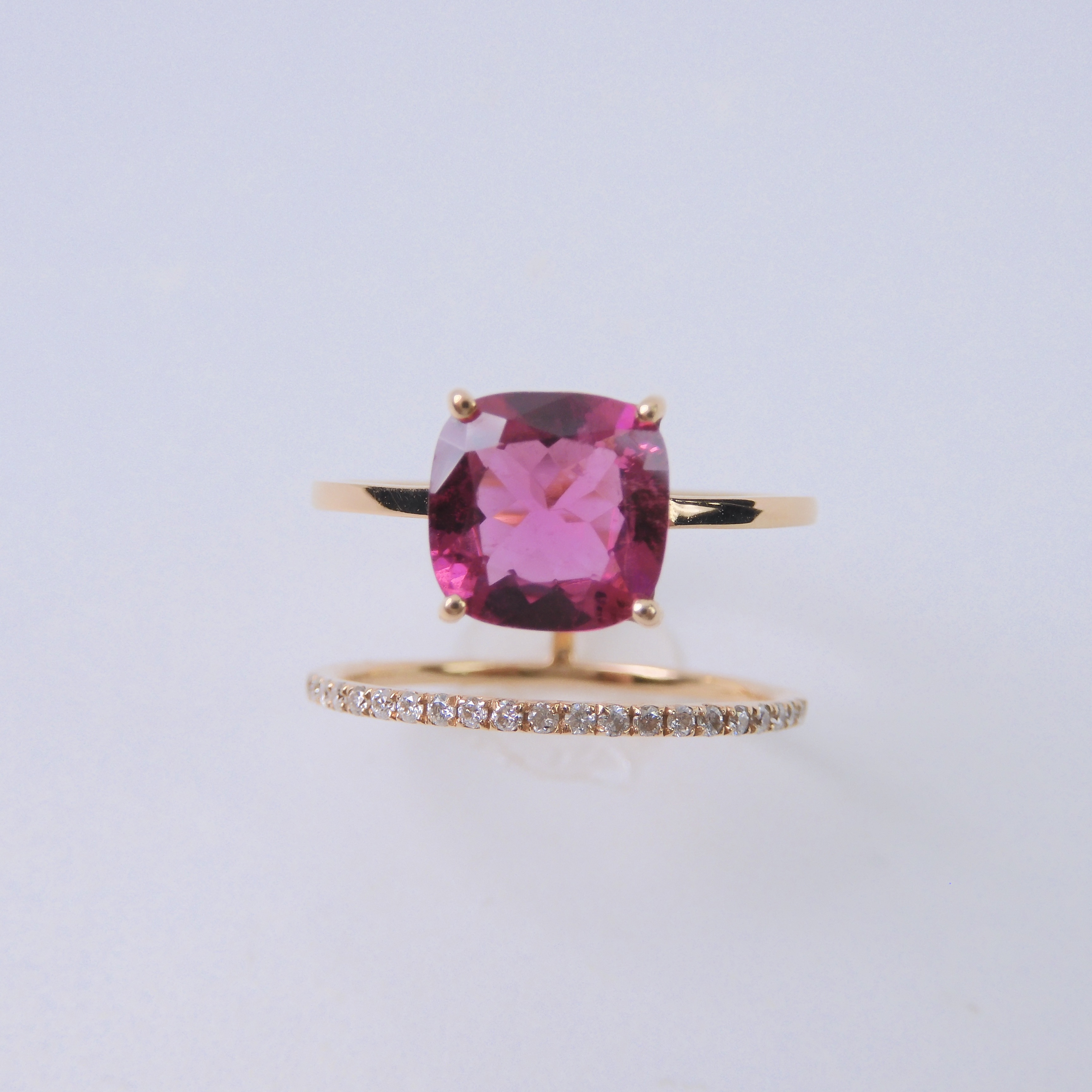 18K金 1.75ct 碧璽戒指