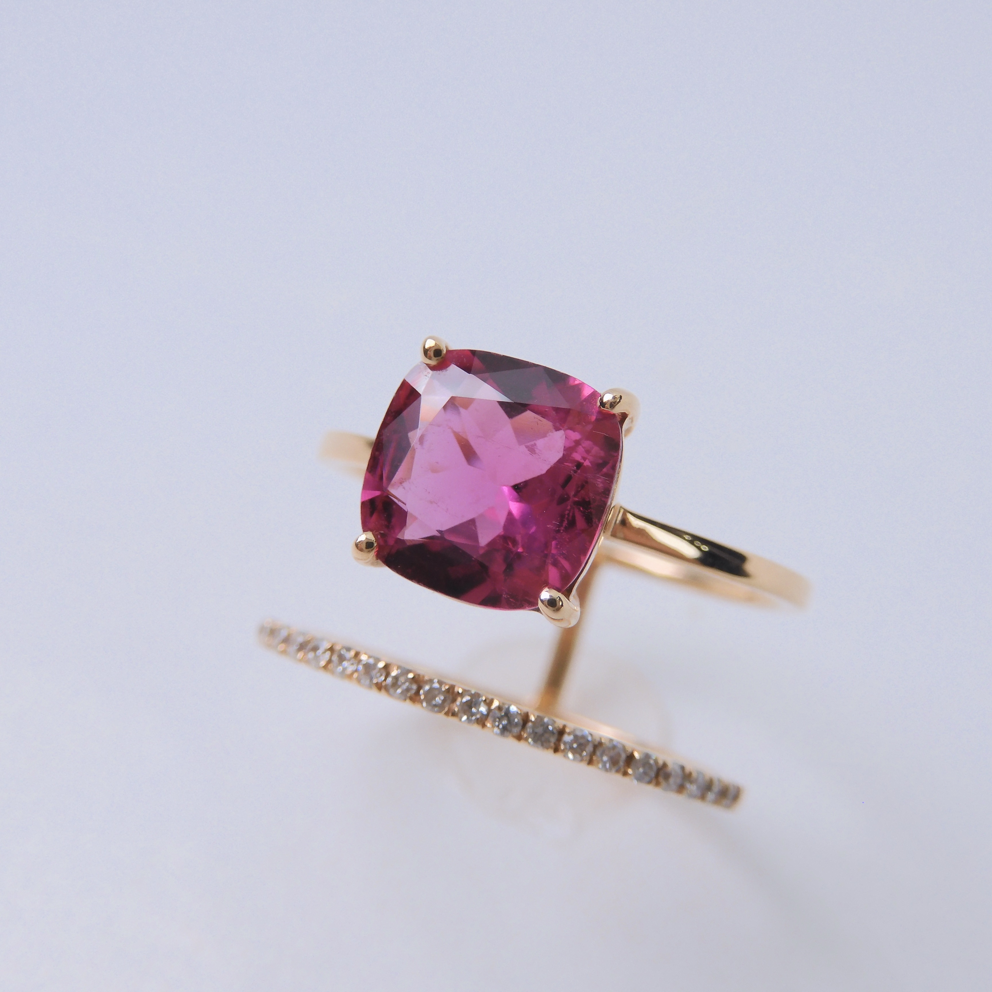 18K金 1.75ct 碧璽戒指