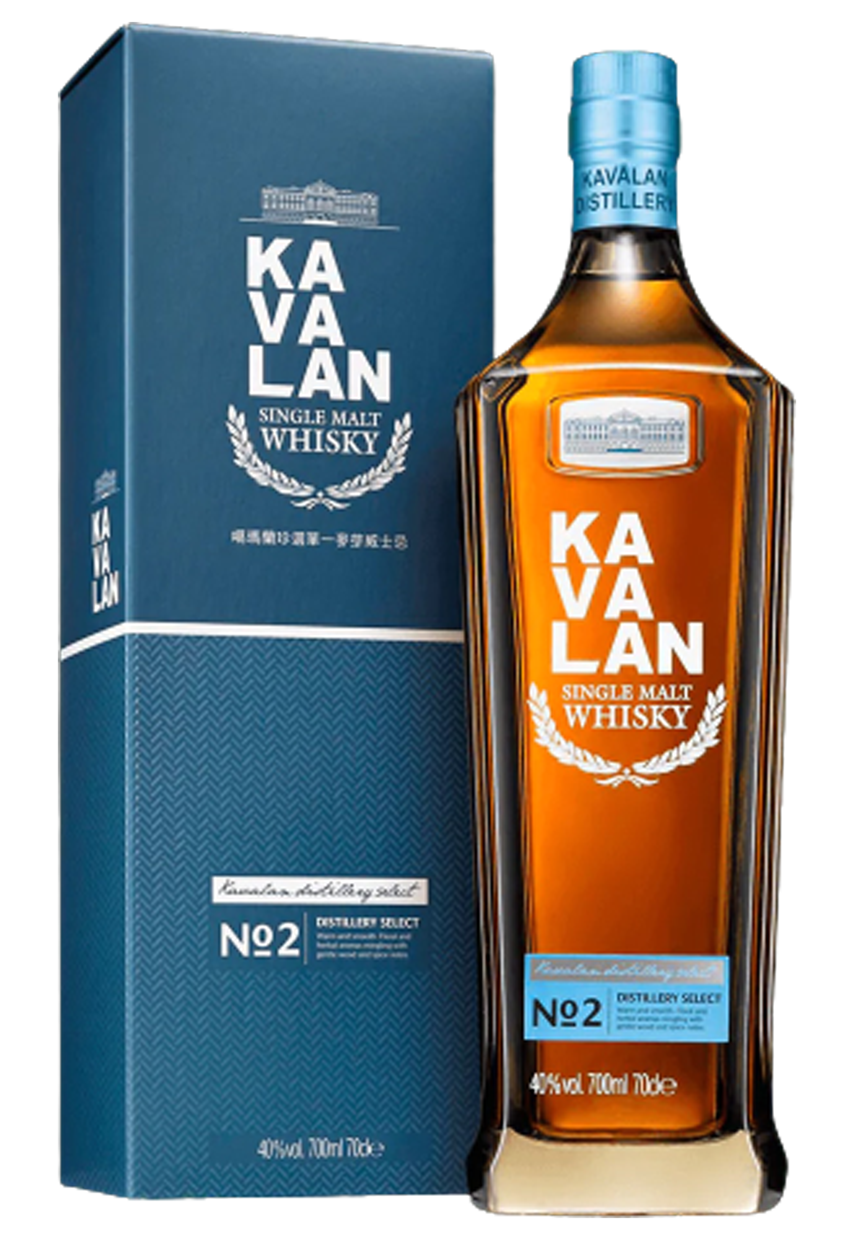 Kavalan Distillery Select No.2 40% Single Malt Taiwan Whisky (70cl)