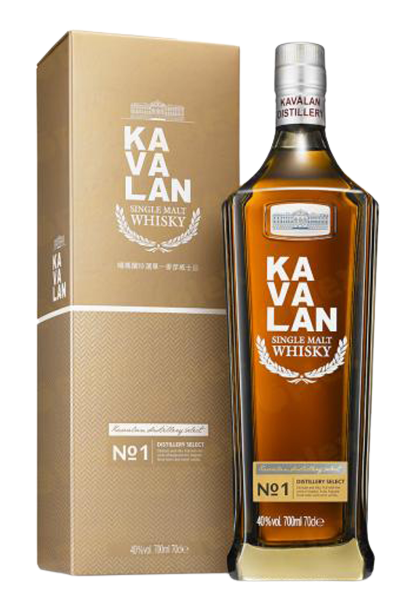 Kavalan Distillery Select No.1 40% Single Malt Taiwan Whisky (1x70cl)