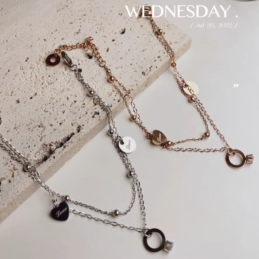 【全鋼】雙層氣質手鍊