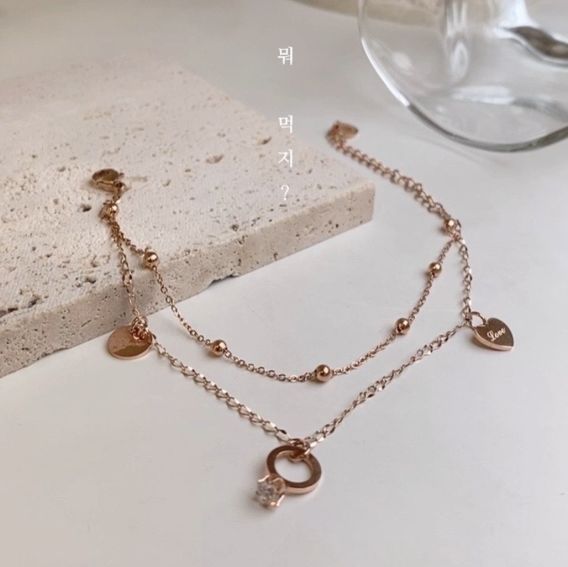 【全鋼】雙層氣質手鍊