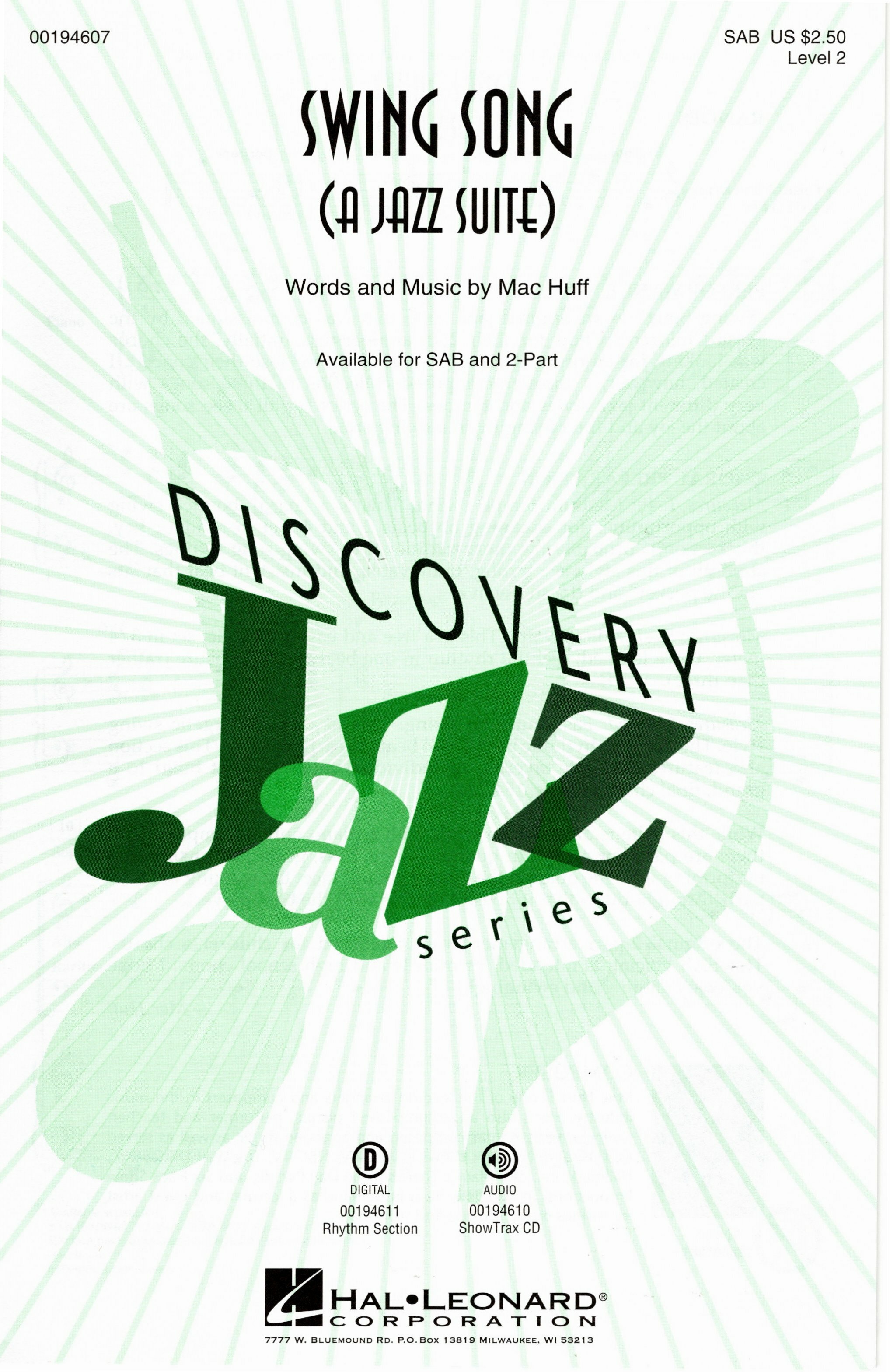 【混聲三部】《Swing Song》(A Jazz Suite)