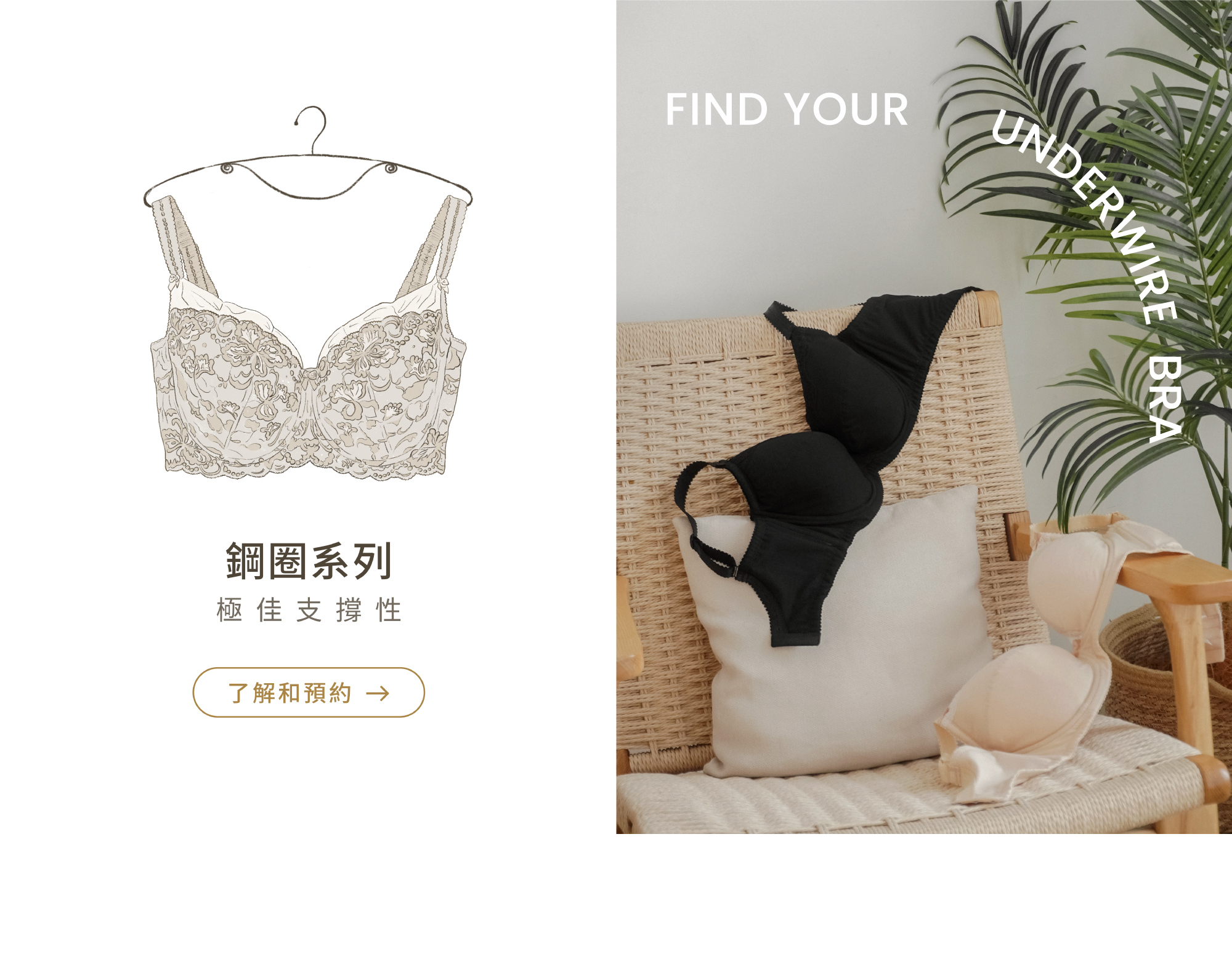 佳瑪大罩杯內衣鋼圈系列，請至實體店面預約