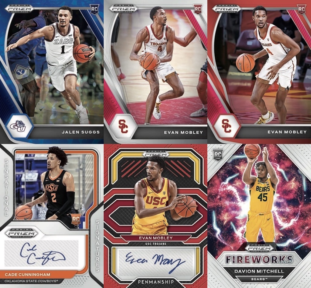 Panini 2021-2022 Prizm Draft Picks Basketball Cards Blaster Box 球員卡 卡盒