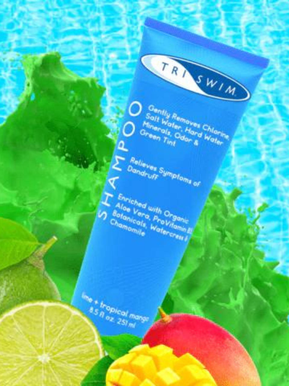 TRISWIM 游泳專用除氯洗髮水 (青檸+熱帶芒果味)