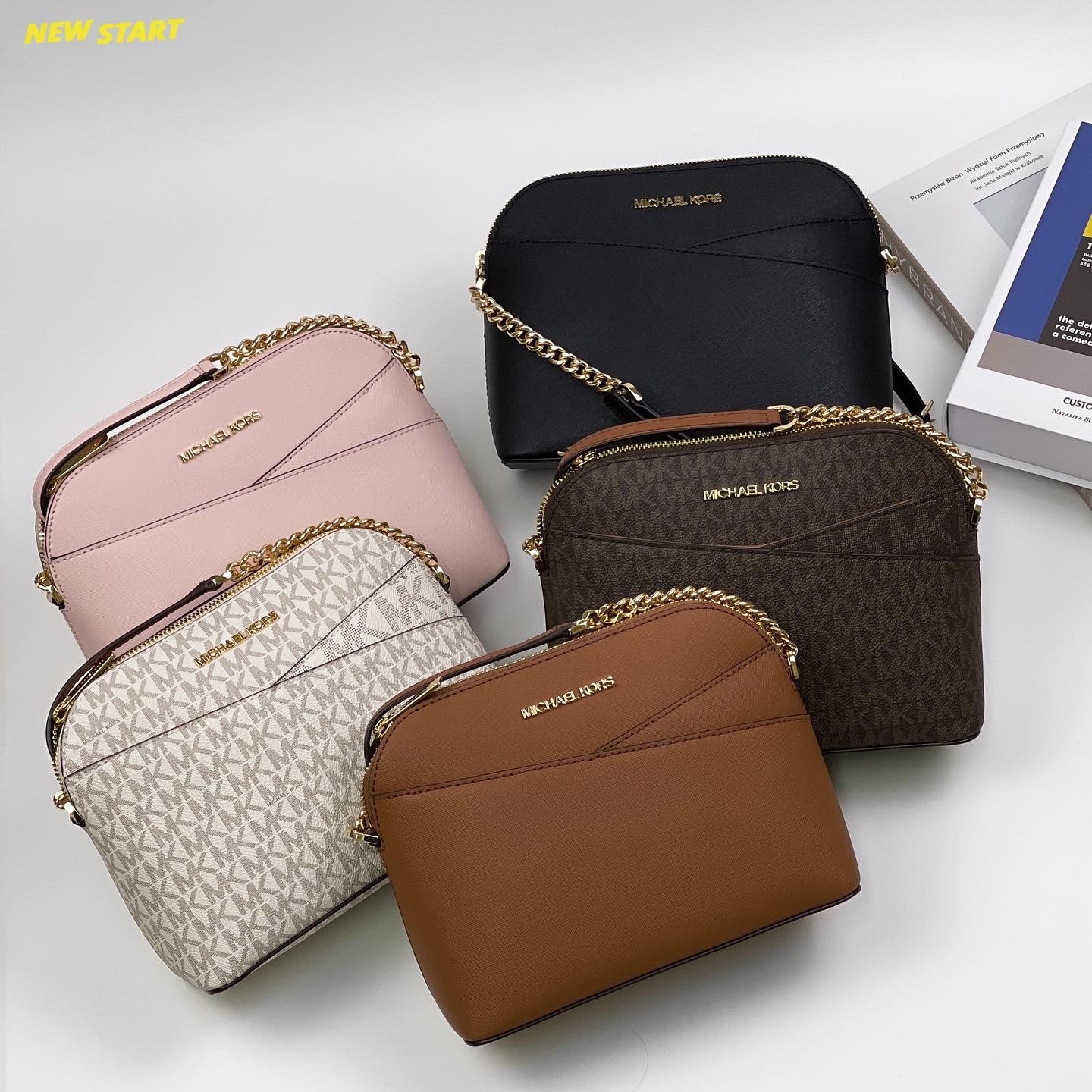 Michael Kors MK 防刮皮革 貝殼包 鏈包 側背包