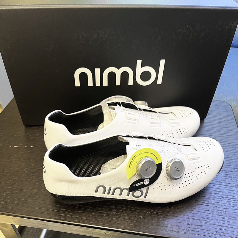 nimbl ニンバルホワイト サイクリングシューズ Nimbl Ultimate Glide White/Gold サイクリングシューズ | 高